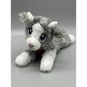 Classic Toy Co Goat Plush Laying Flat 12 Inch Stuffed Animal